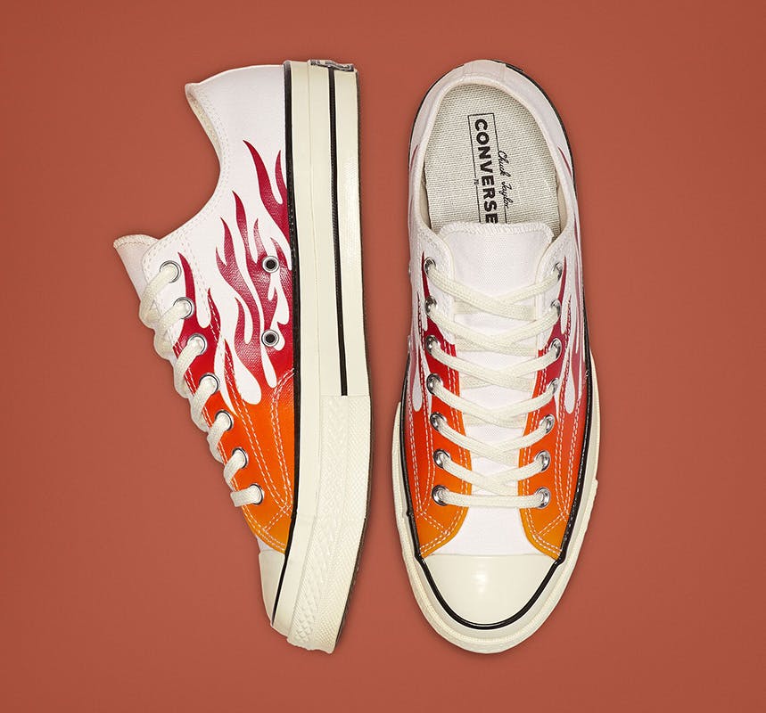 flame shoes converse