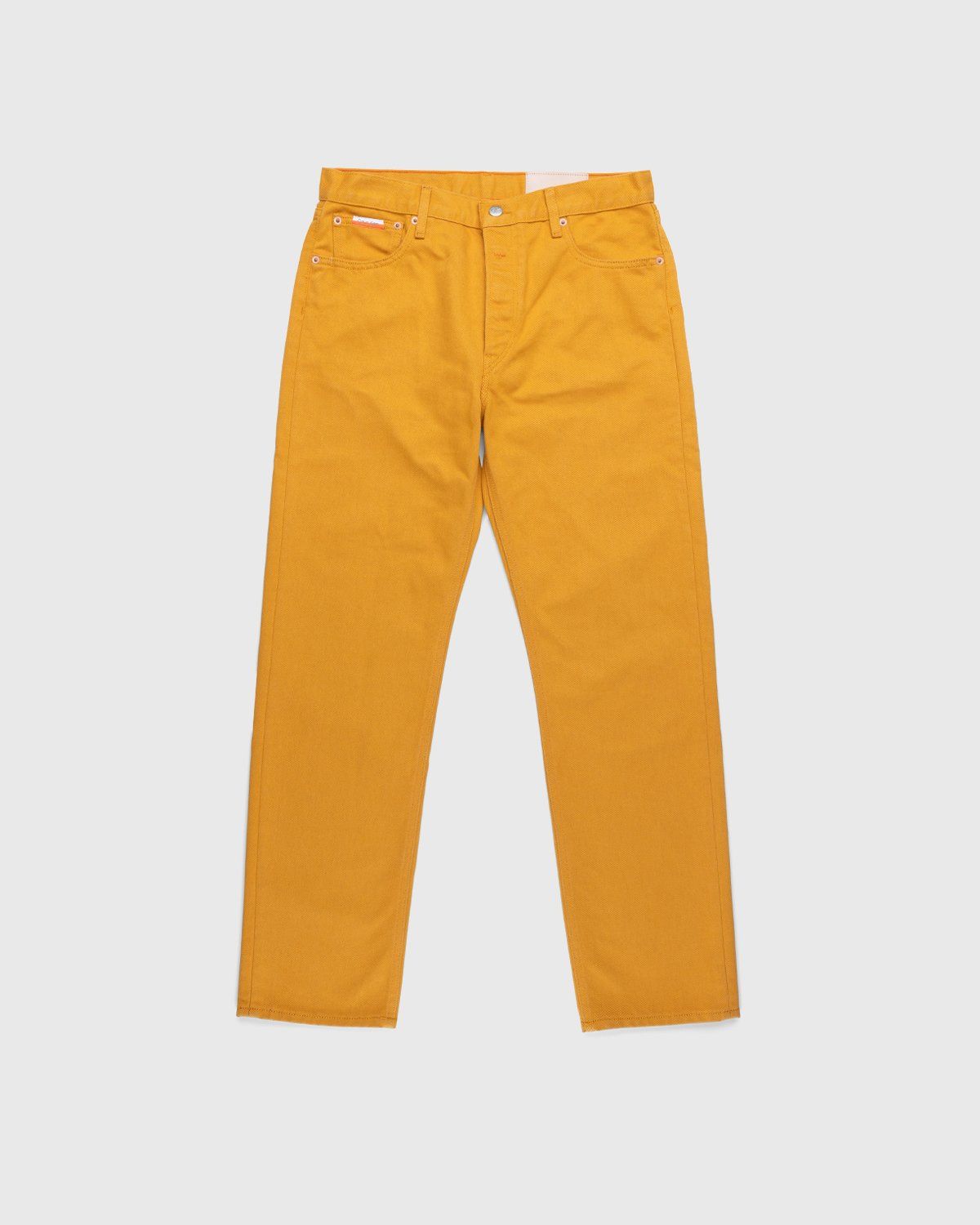 Heron Preston x Calvin Klein Mens Straight Leg Jeans Radiant Yellow