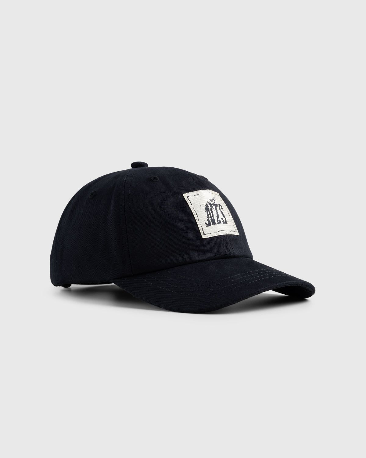 NTS x Highsnobiety – Logo Patch Cap Black - Hats - Black - Image 1