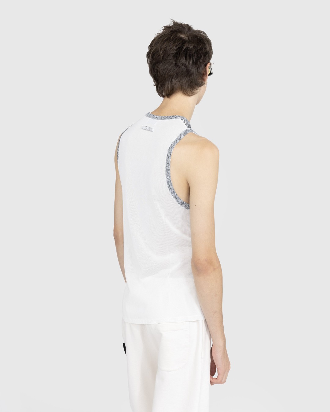 Jean Paul Gaultier – Crew Neck Trompe L'Œil Tank Top White - Men Tops - White - Image 3