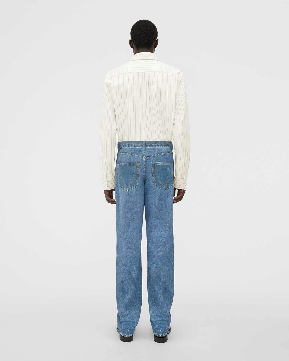 Bottega Veneta's Trompe L'oeil Leather Jeans & Shirts Ain't Cheap