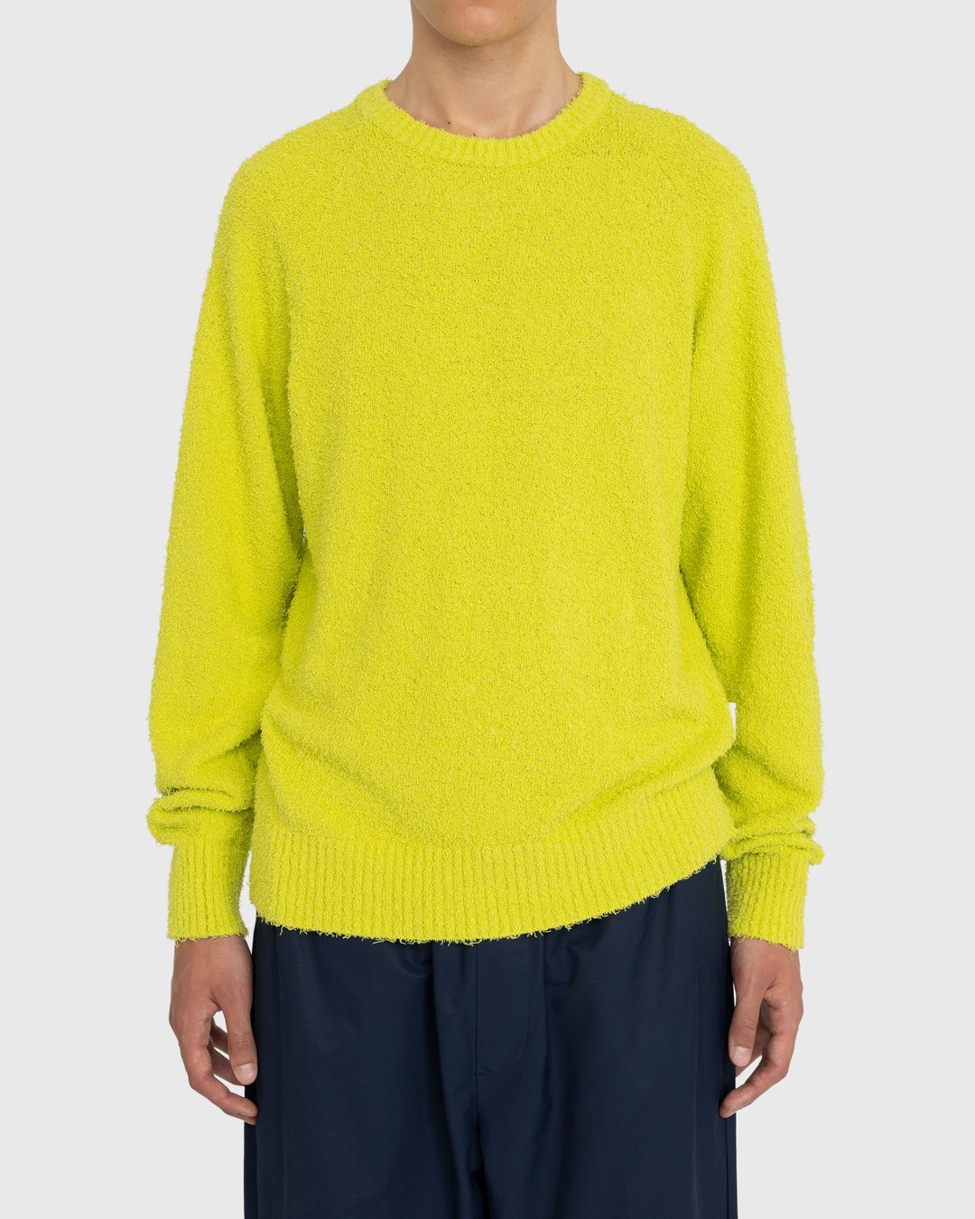 Highsnobiety – Raglan Crewneck Sweater Yellow - Knitwear - Yellow - Image 2
