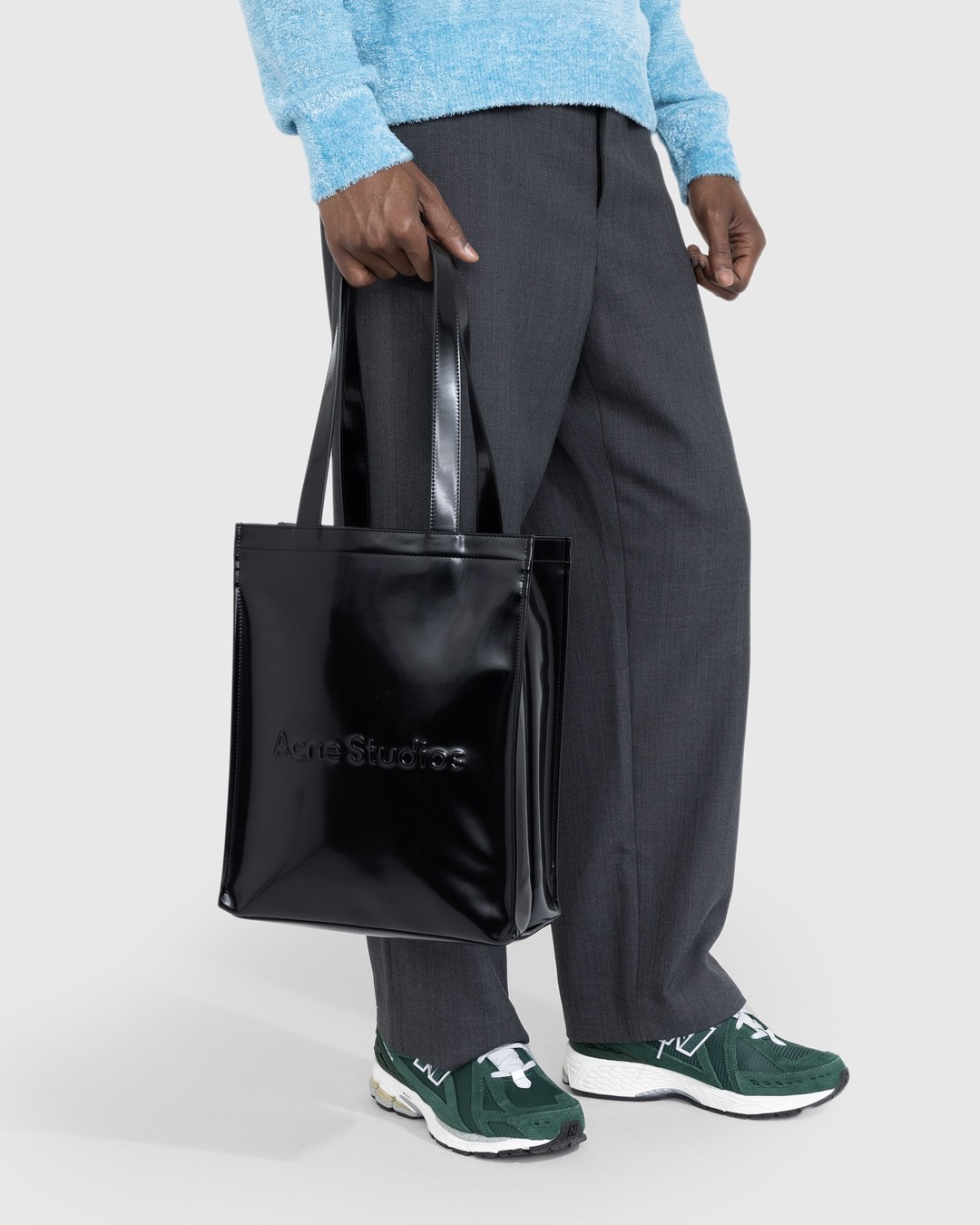 Acne Studios – Logo Shoulder Tote Bag Black - Bags - Black - Image 5