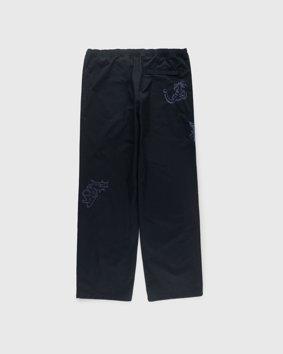 NTS x Highsnobiety – Brushed Nylon Trackpants Navy - Pants - Black - Image 2
