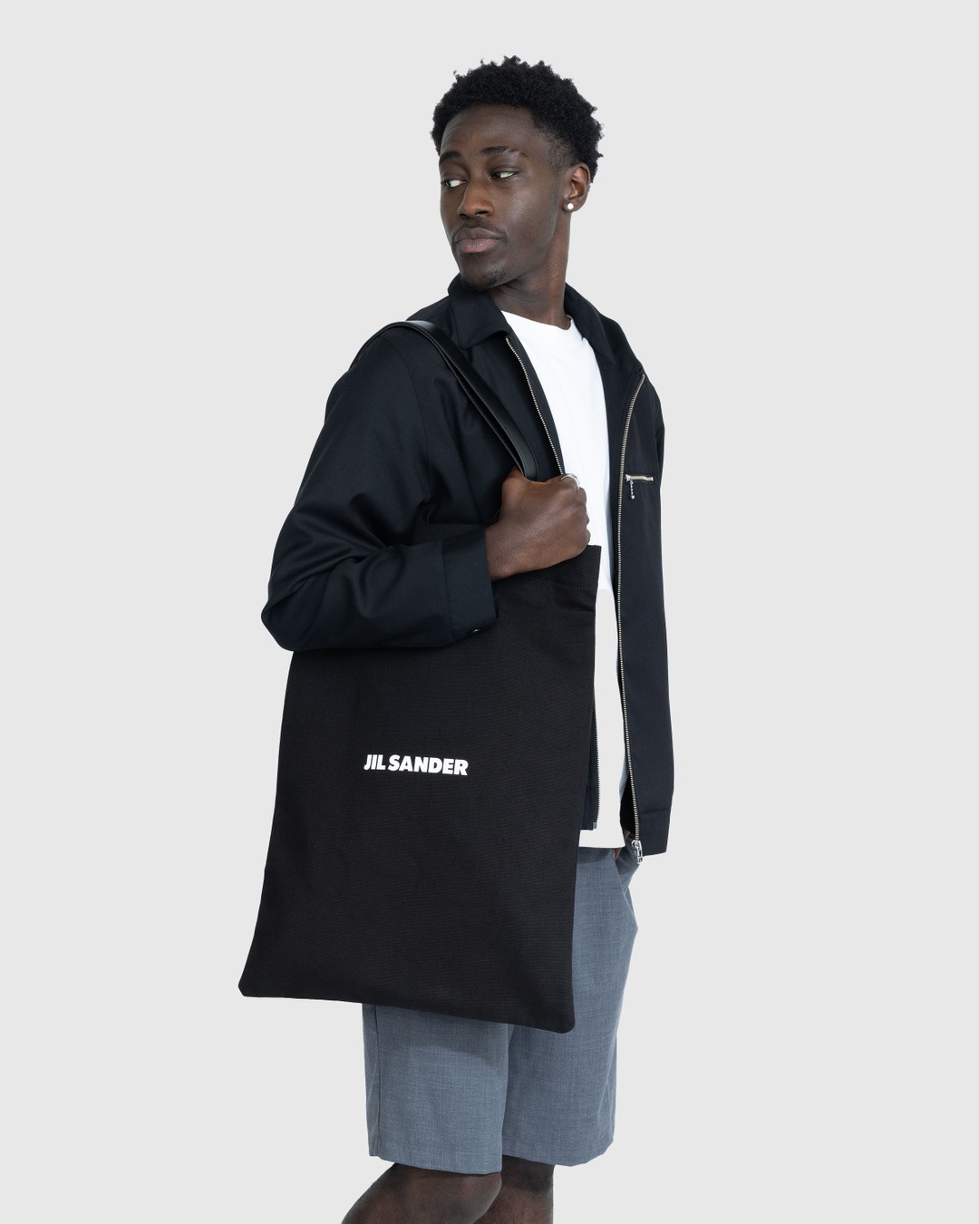 Jil Sander – Book Tote Grande Black - Bags - Black - Image 5