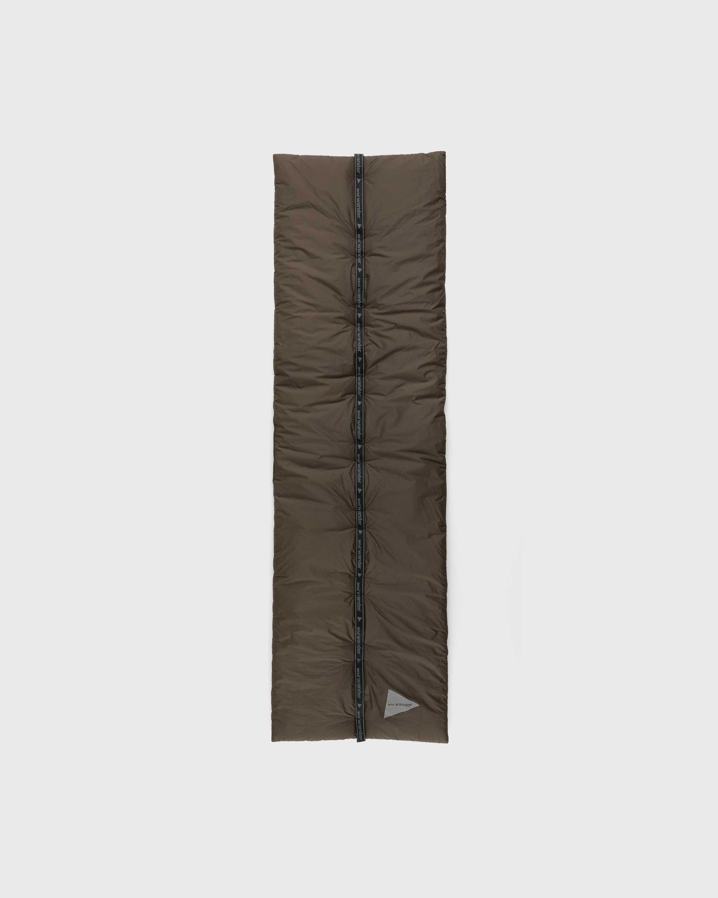 And Wander – Primaloft Rip Muffler Khaki - Scarves - Green - Image 1