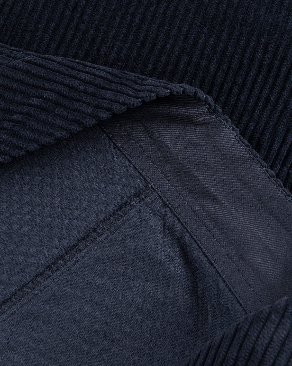 Stone Island – Corduroy Crewneck Navy Blue - Sweats - Blue - Image 7