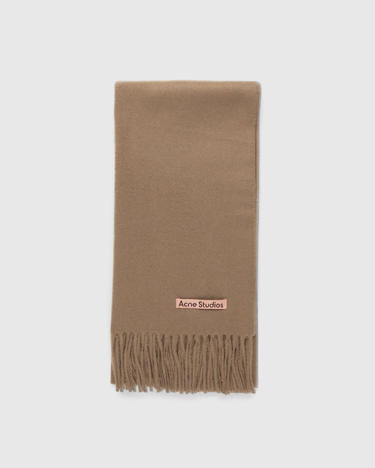 Acne Studios – Narrow Cashmere Scarf Caramel Brown - Scarves - Brown - Image 2
