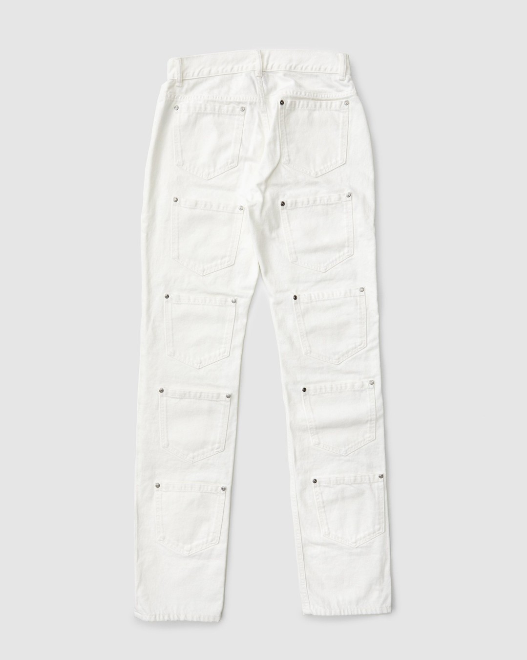 Lourdes New York – Multi-pocket Denim White - Pants - White - Image 2