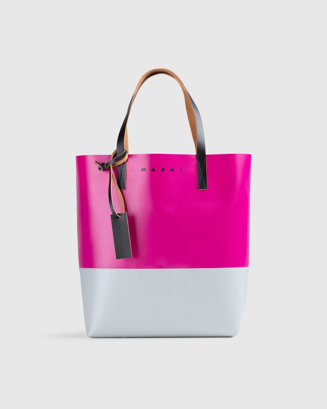 Marni – Tribeca Two-Tone Shopping Bag Pink/Grey - Bags - Pink - Image 1