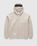 Heavy Washed Zip Hoodie Beige