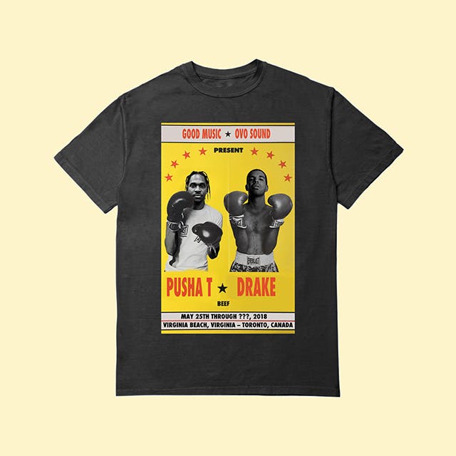 drake pusha t rap battle t shirt Debt Vibes