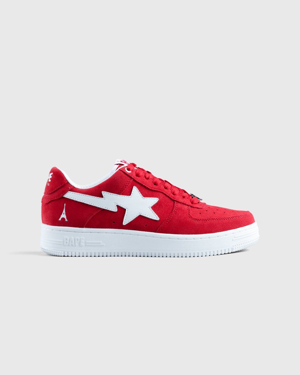 BAPE x Highsnobiety – BAPE STA Red - Low Top Sneakers - Red - Image 1