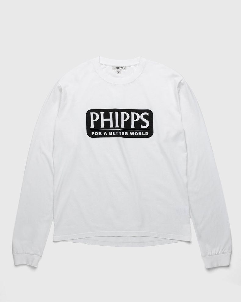 PHIPPS – Logo Longsleeve White
