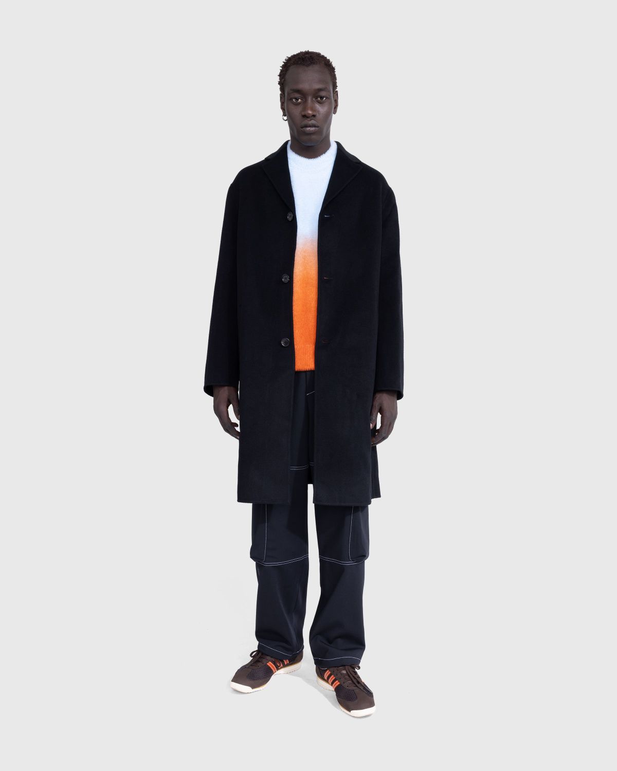 Acne Studios – Single-Breasted Coat Black - Trench Coats - Black - Image 4