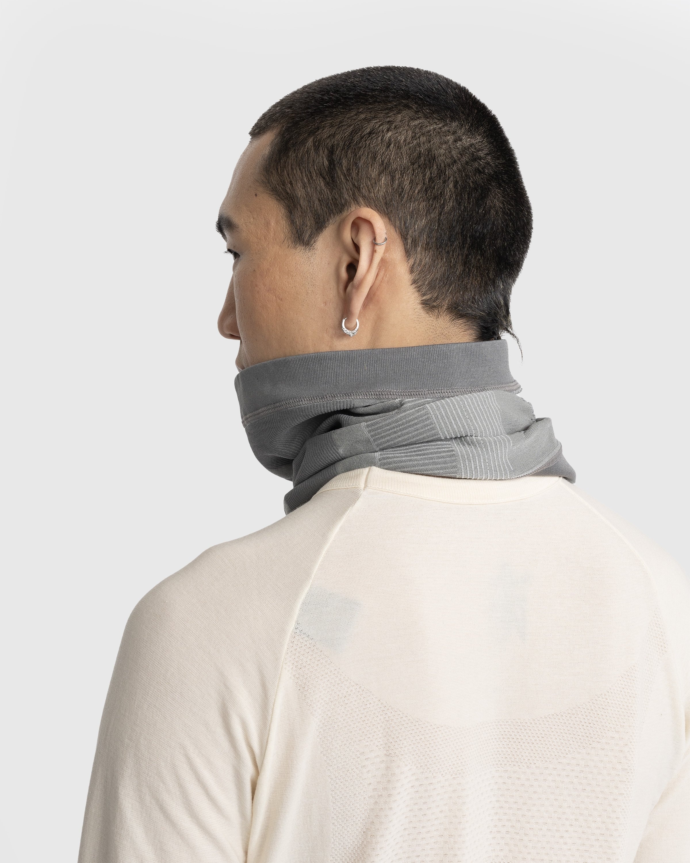 Brand Neck Warmer Grey Highsnobiety Shop