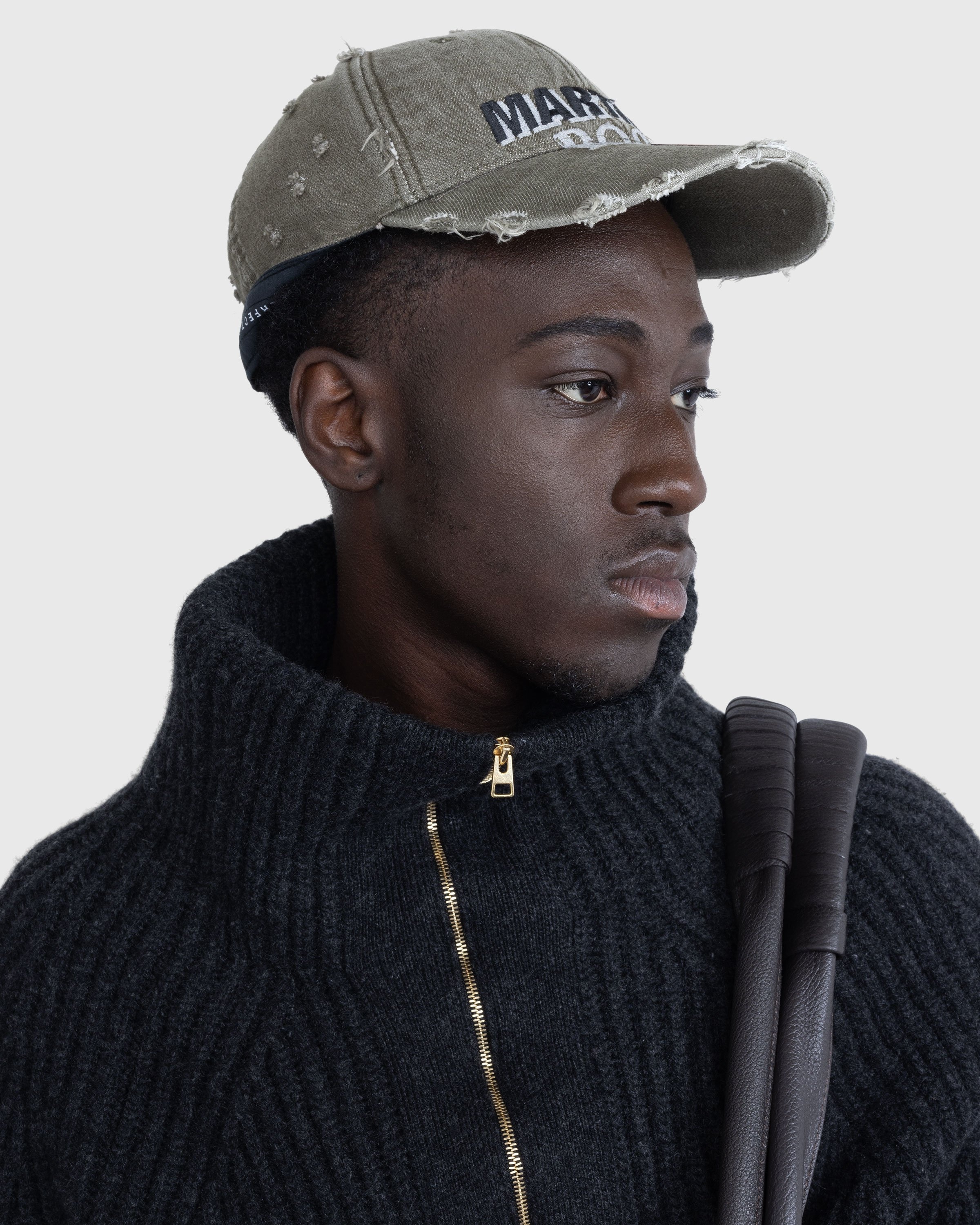 Martine Rose – Rolled Cap Green - Hats - Green - Image 4