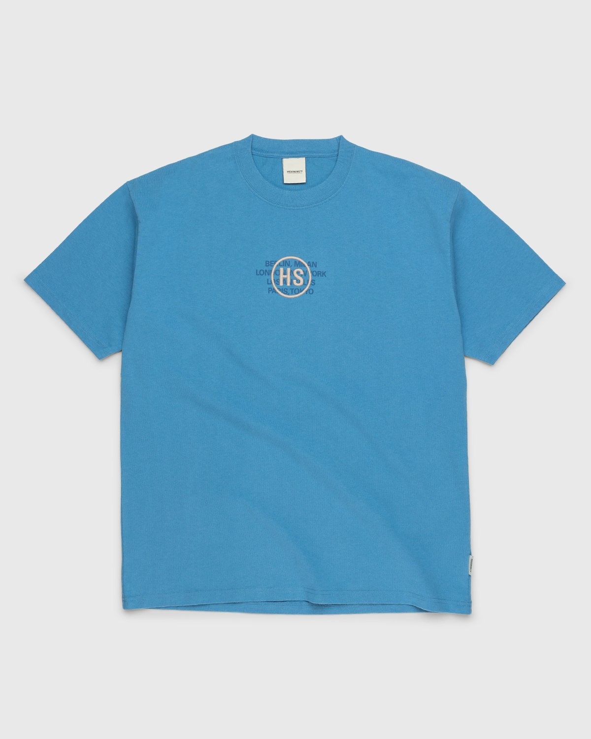 Highsnobiety – Logo T-Shirt Blue - Tops - Blue - Image 1
