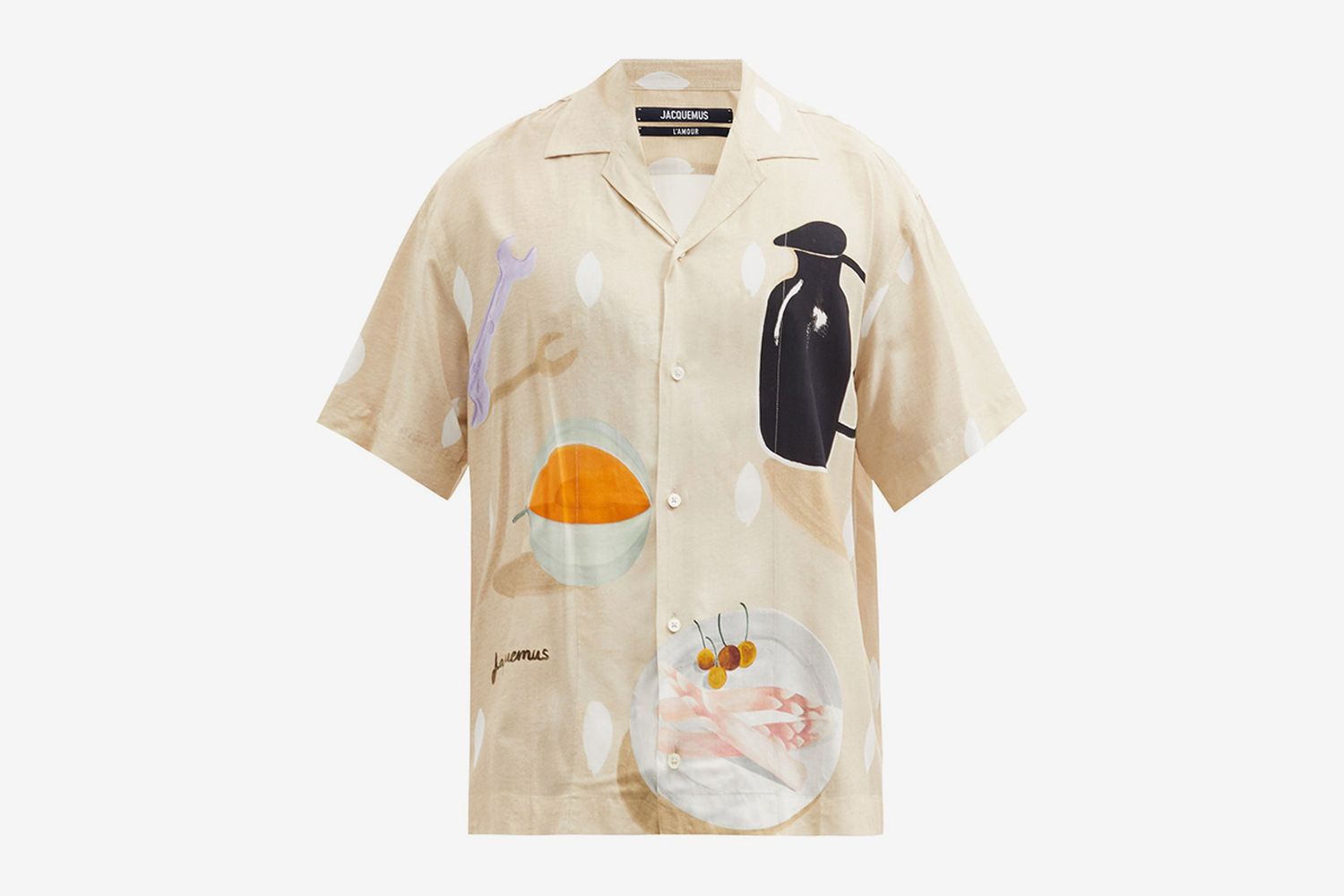 Jean Still Life-Print Poplin Shirt