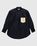 J.W. Anderson – Contrast Patch Pocket Oversized Shirt Navy Blue