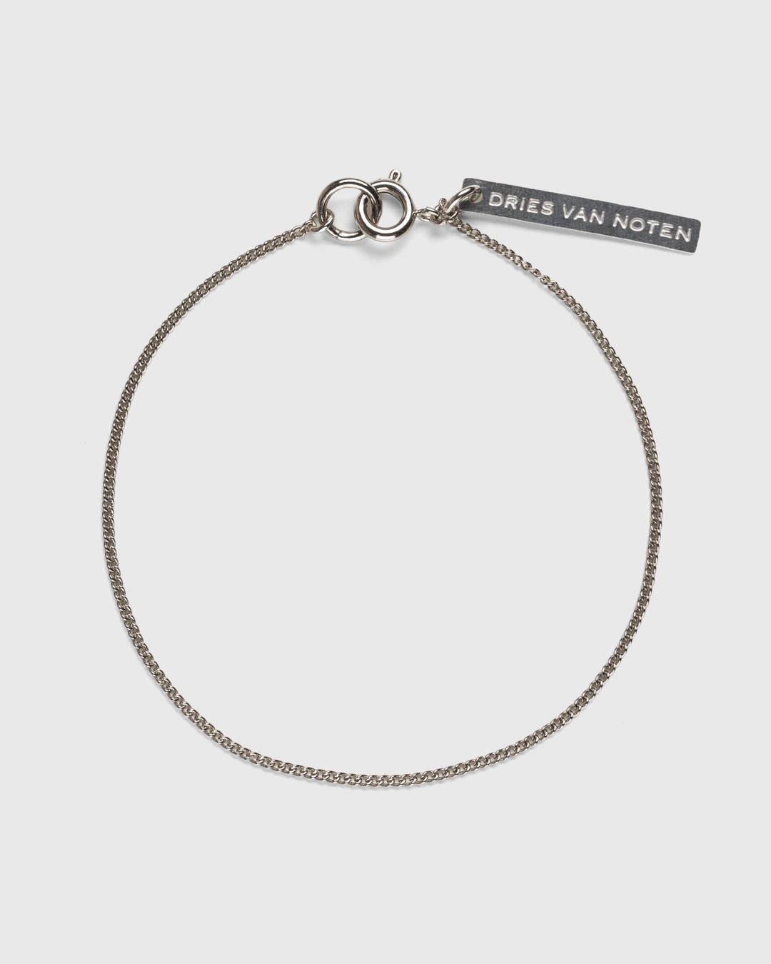 Dries van Noten – Logo Tag Bracelet Silver - Bracelets - Silver - Image 1