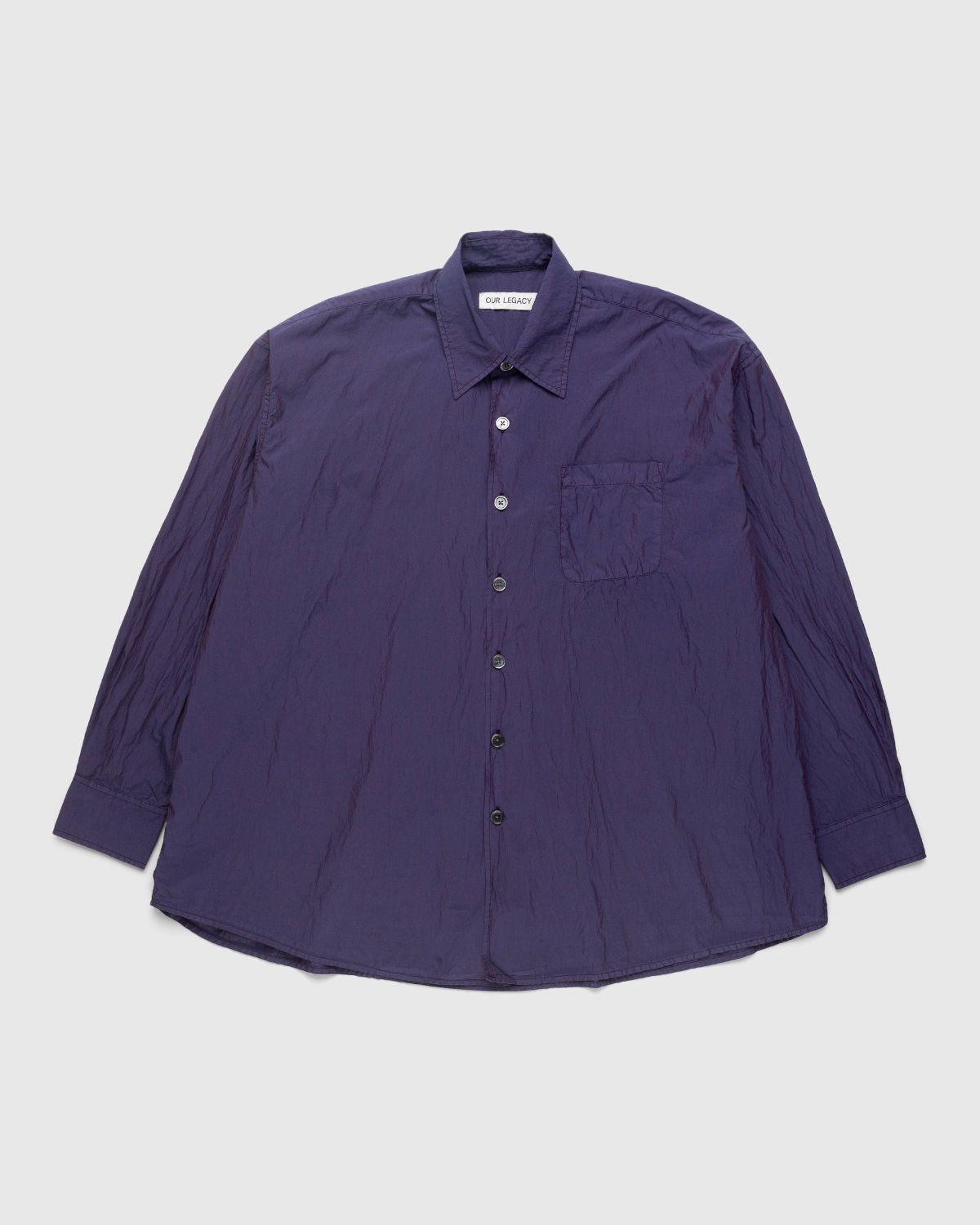 Our Legacy – Borrowed Shirt Blackcurrant Parachute Poplin ...