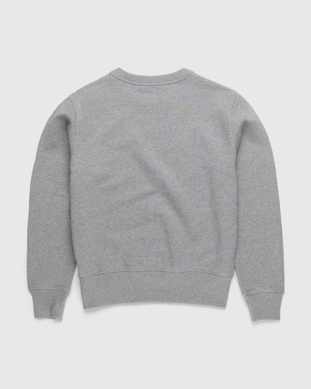 Acne Studios – Organic Cotton Crewneck Sweatshirt Light Grey Melange - Sweatshirts - Grey - Image 2