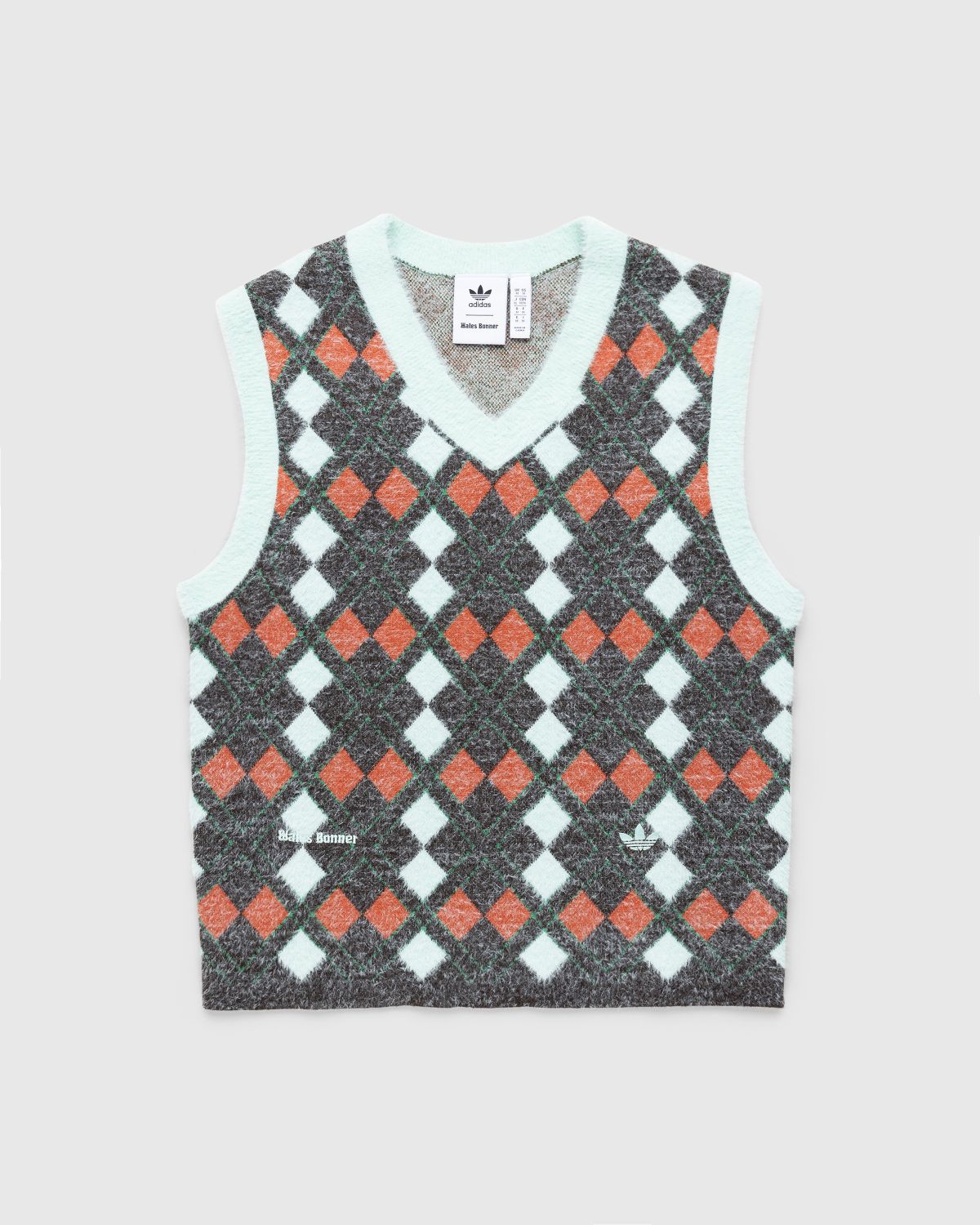 Adidas x Wales Bonner – Knit Argyle Vest Multi - Knitwear - Multi - Image 1