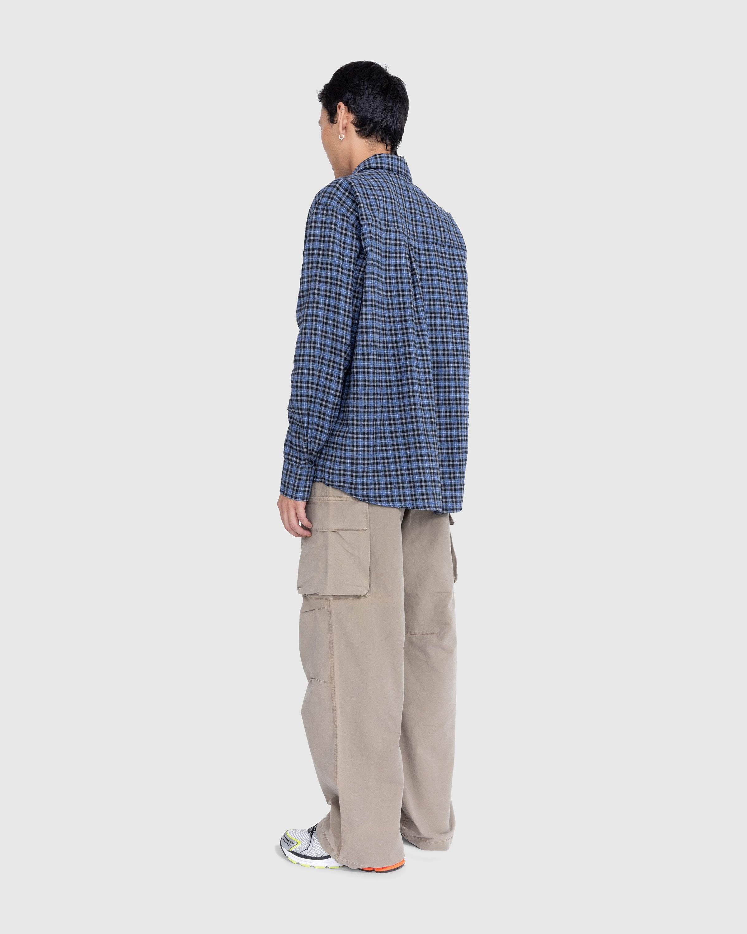 Our Legacy – Above Shirt Cantrell Check - Shirts - Blue - Image 3