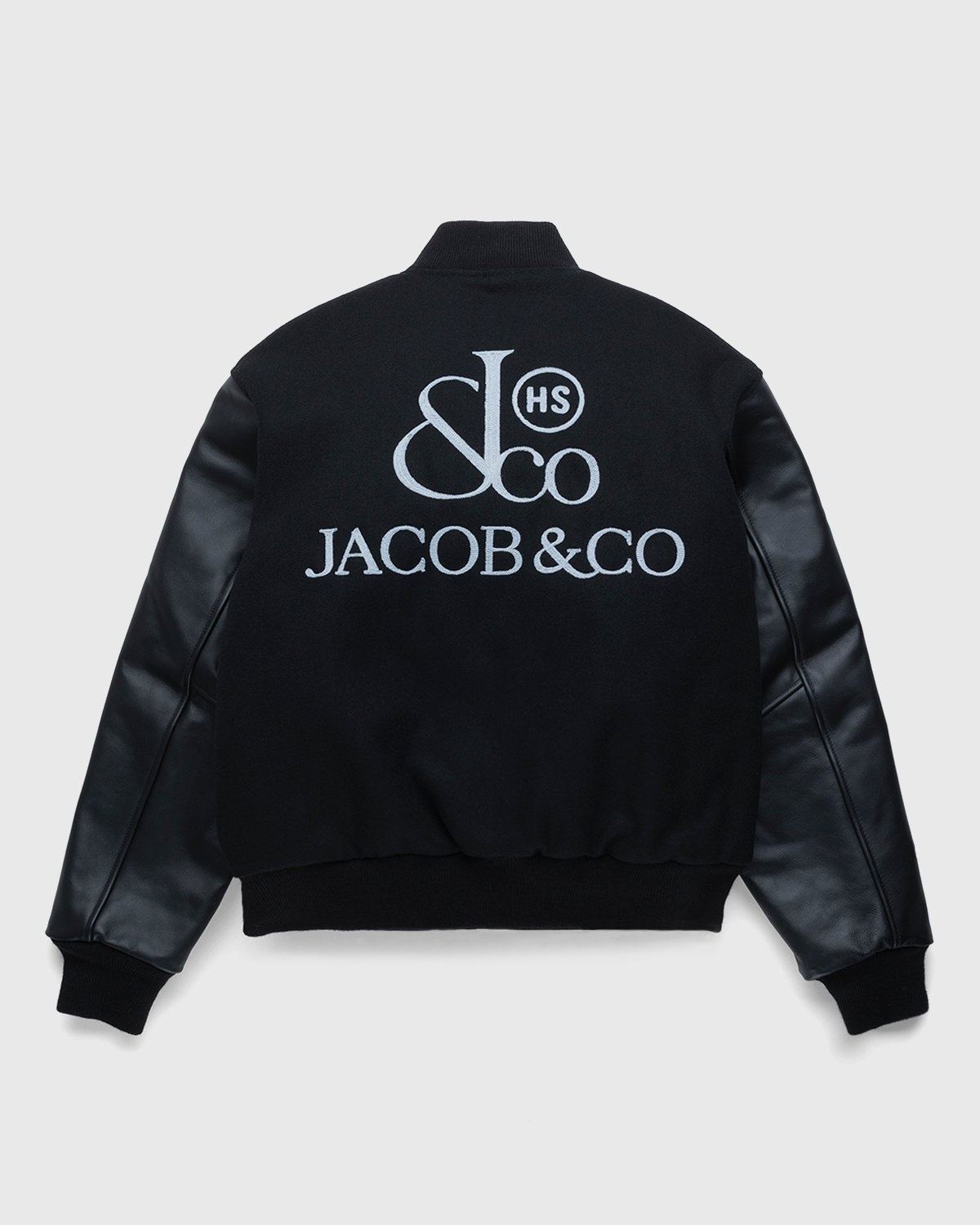 Jacob & Co. x Highsnobiety – Logo Varsity Jacket Black - Outerwear - Black - Image 2