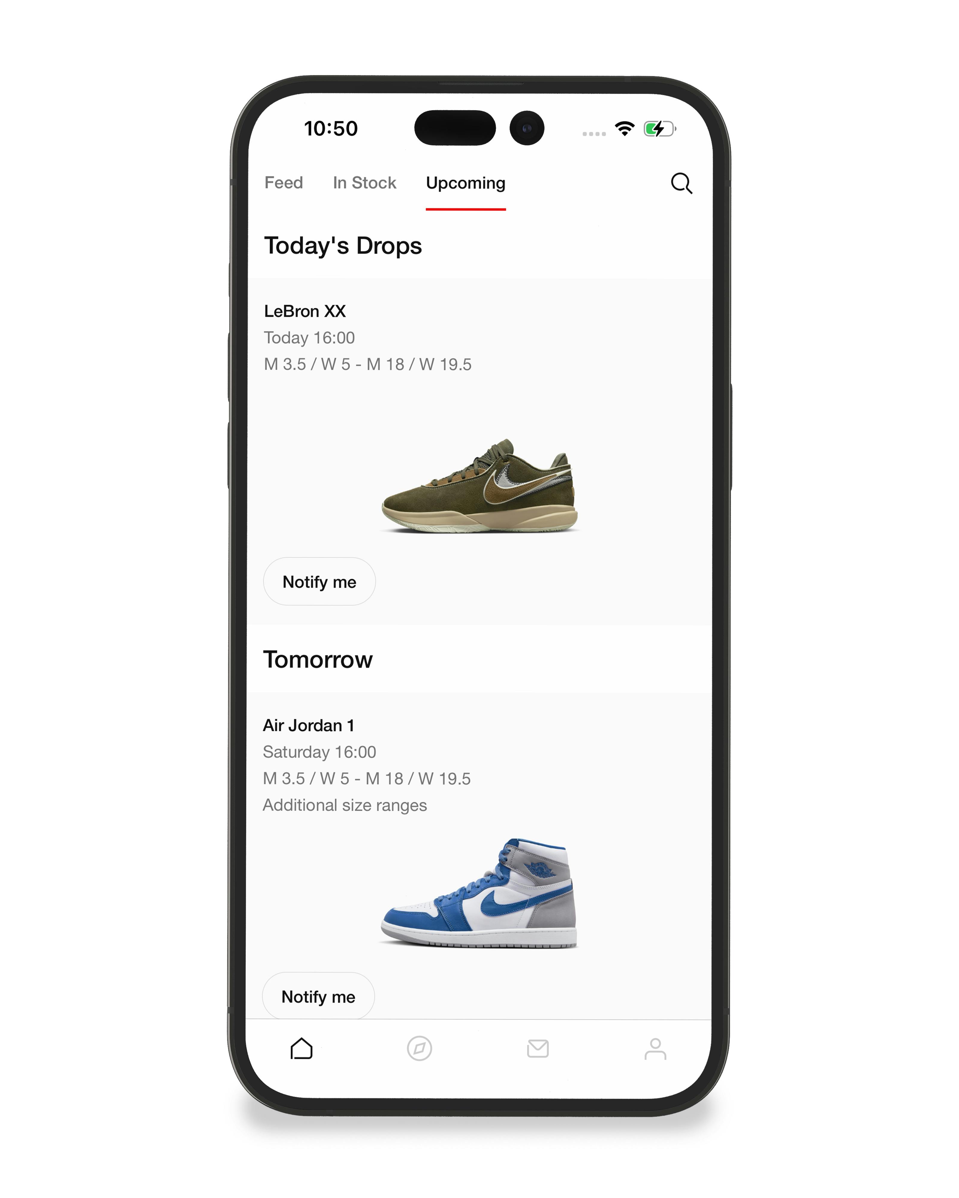 sneaker app releases