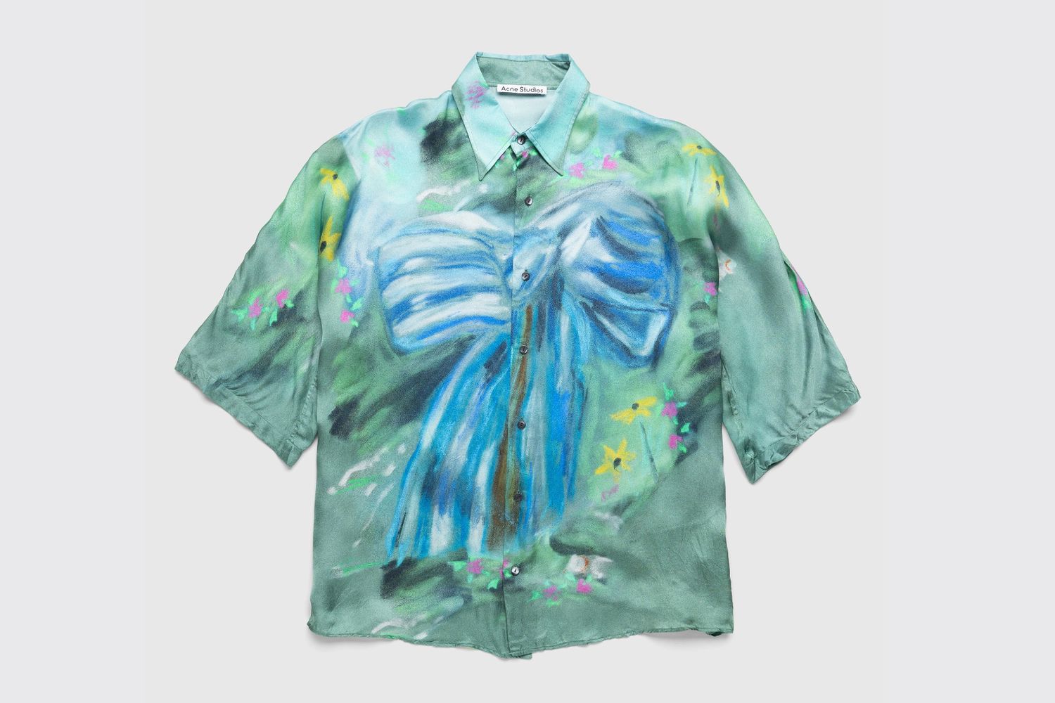 Printed Button-Up Shirt