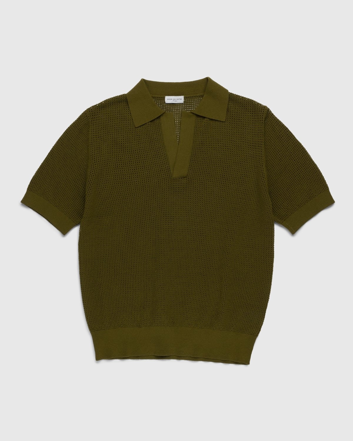 Dries van Noten – Jael Polo Shirt Olive - Polos - Green - Image 1