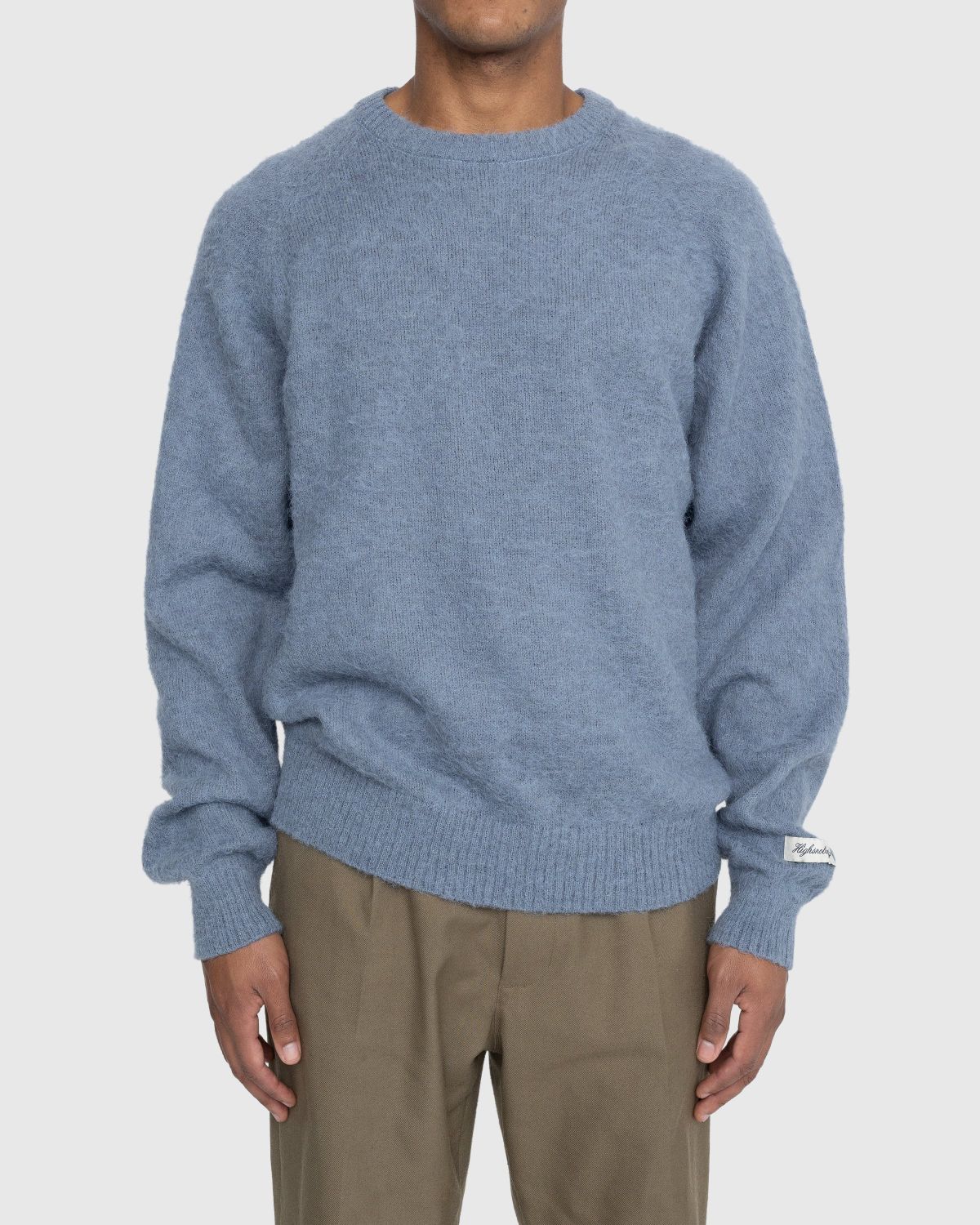 Highsnobiety – Alpaca Raglan Sweater Blue - Knitwear - Blue - Image 2