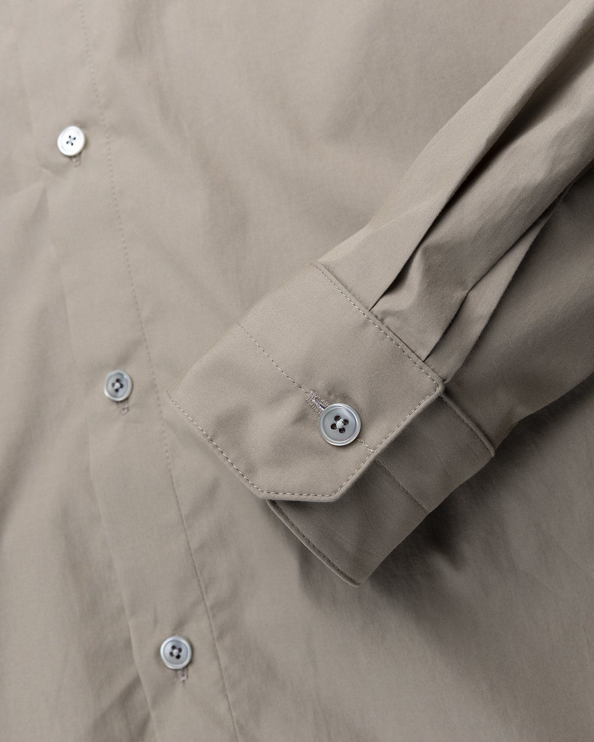 Lemaire – Tie Neck Shirt Greige - Shirts - Beige - Image 3