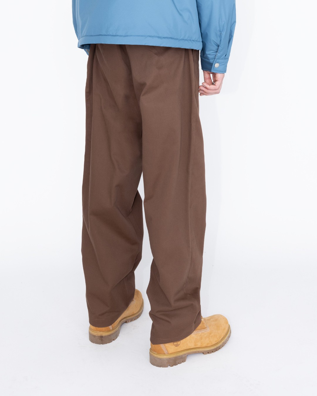 Highsnobiety HS05 – Reverse Twill Baggy Trouser Brown - Pants - Brown - Image 4