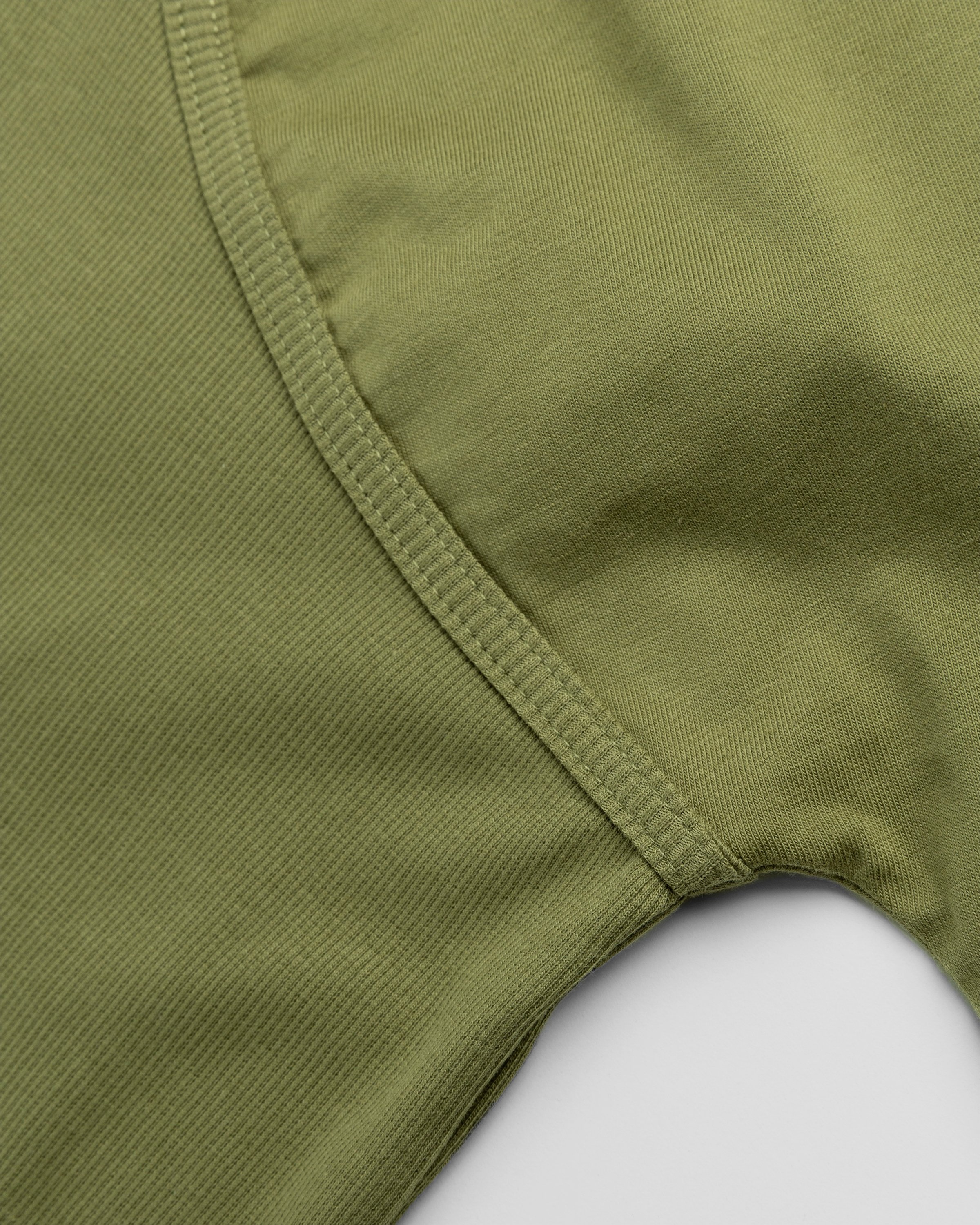 Marine Serre – Organic Cotton Relaxed Long-Sleeve Top Green - Longsleeves - Green - Image 6