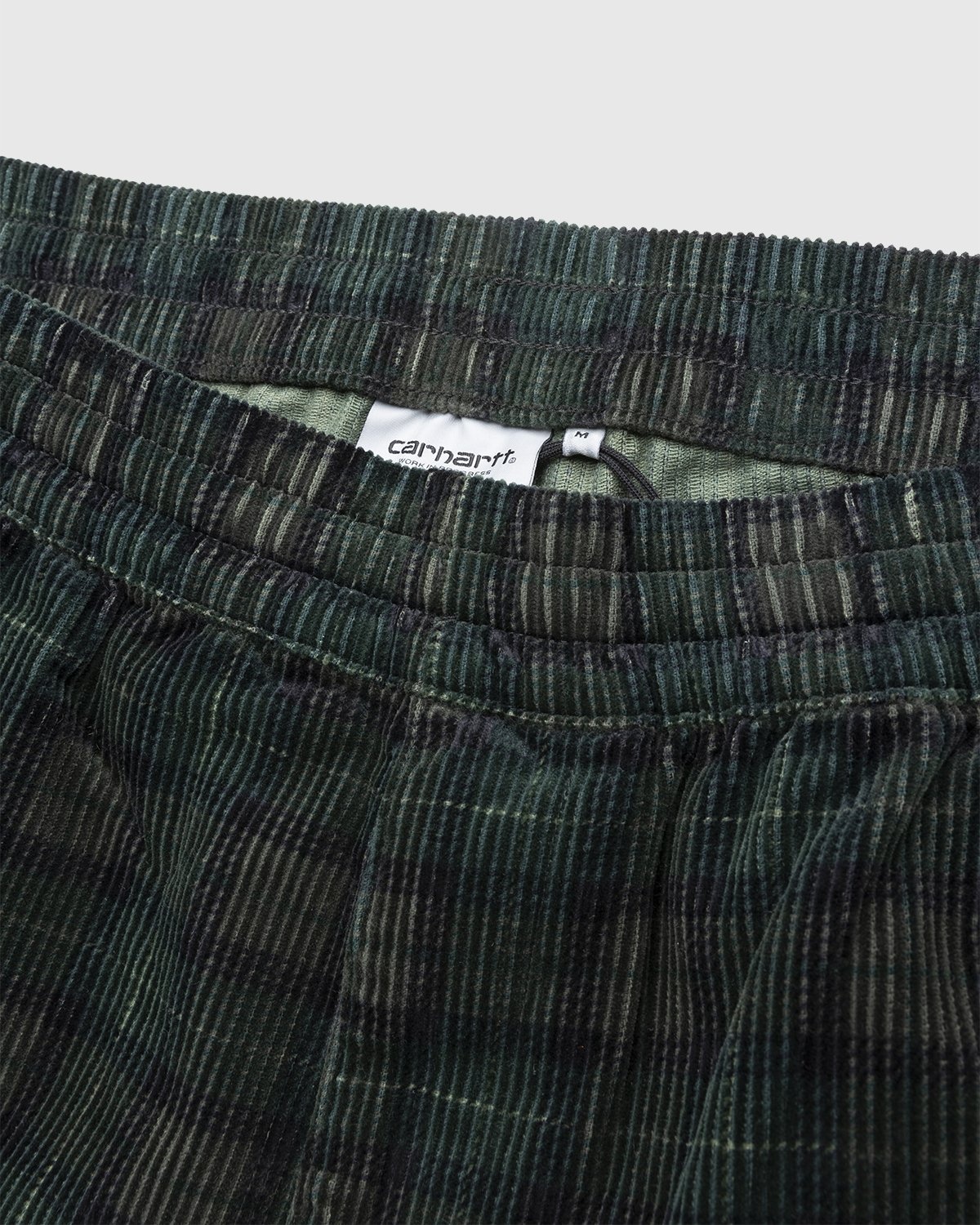 Carhartt WIP – Rinsed Plaid Flint Pant Grove - Pants - Green - Image 4