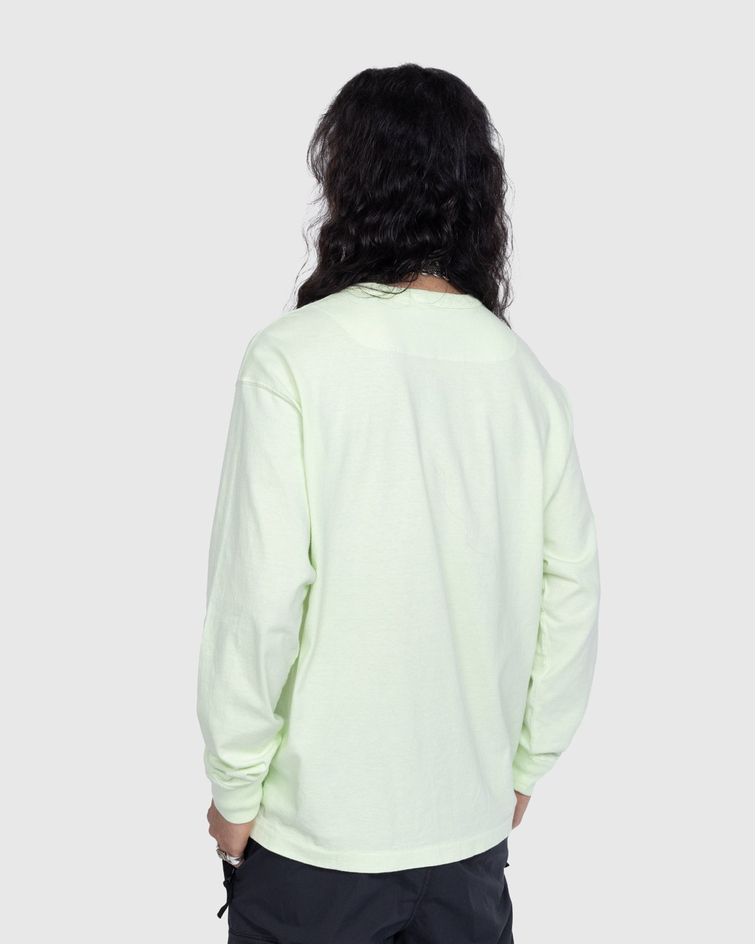 Stone Island – T-Shirt M/Lunga Green 21244 - Tops - Green - Image 3