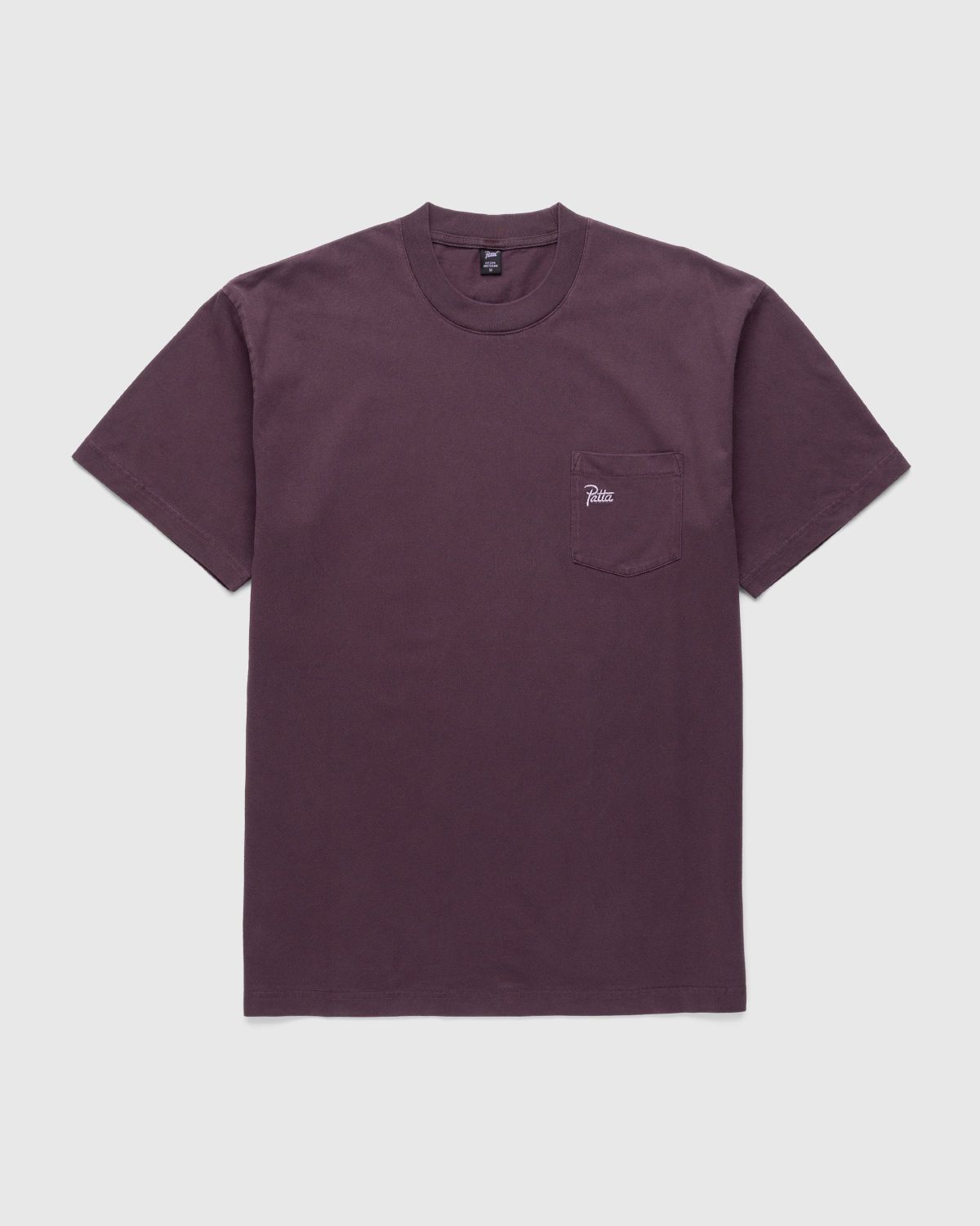 Patta – Basic Washed Pocket T-Shirt Plum Perfect - Tops - Purple - Image 1