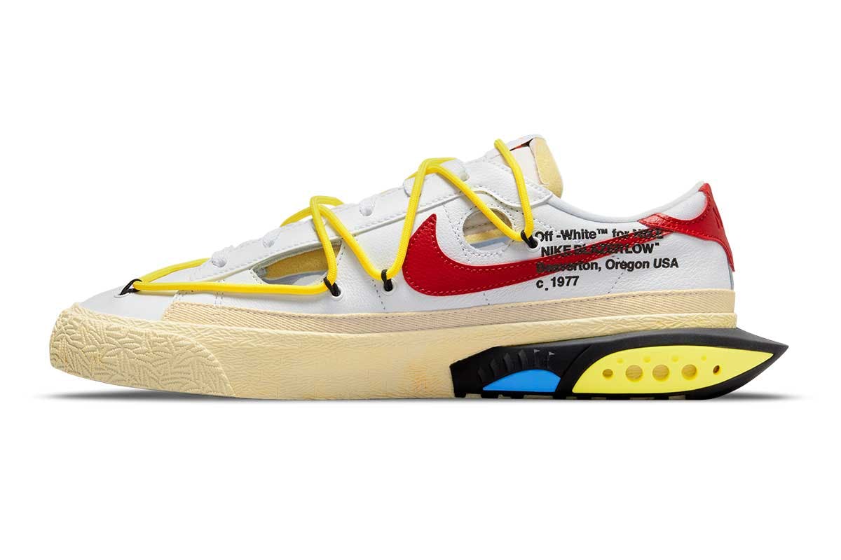 grupo Desfavorable pluma Virgil Abloh's Off-White x Nike Blazer Low Collab Shoe: Release