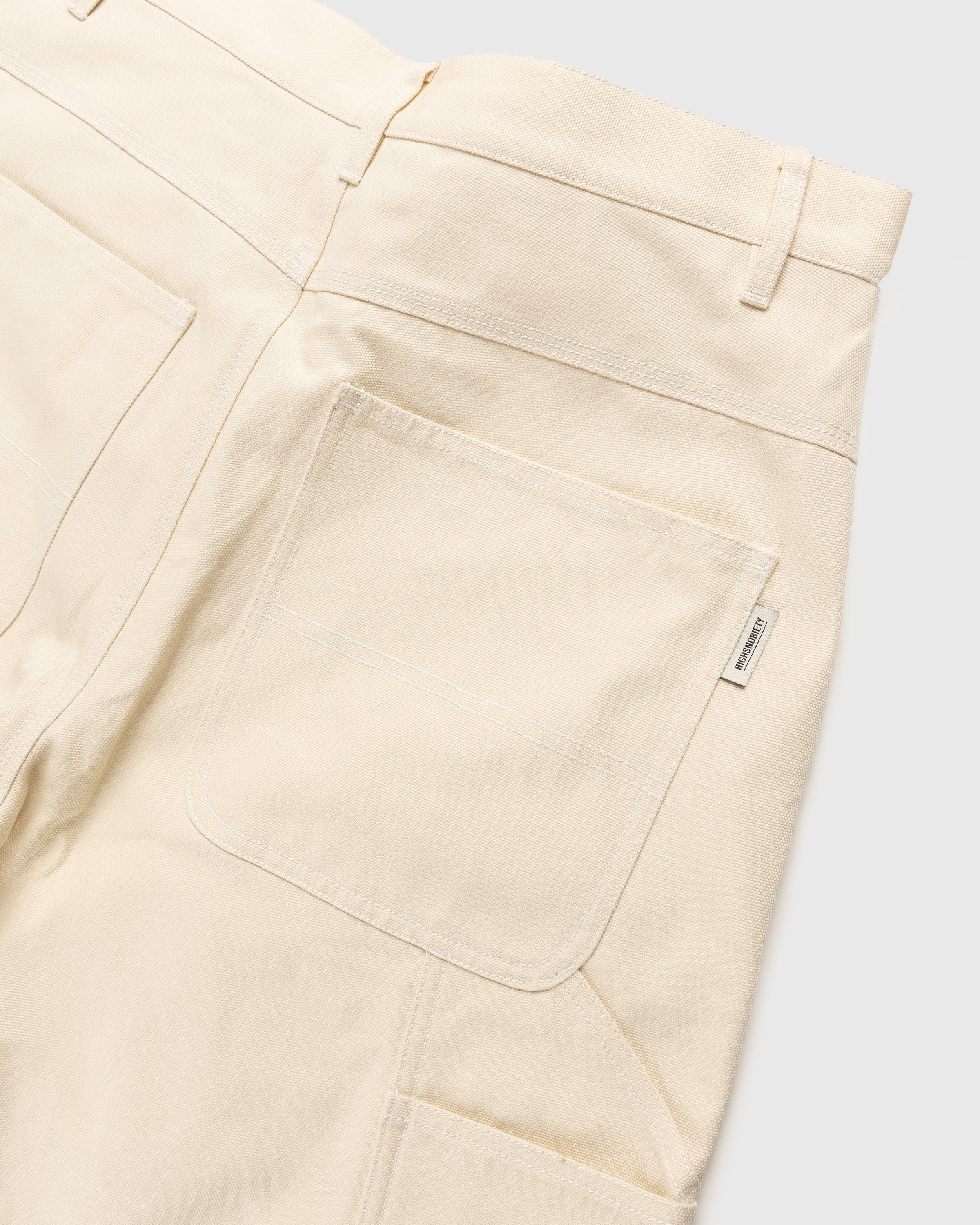 RUF x Highsnobiety – Cotton Work Pants Natural - Work Pants - Beige - Image 5
