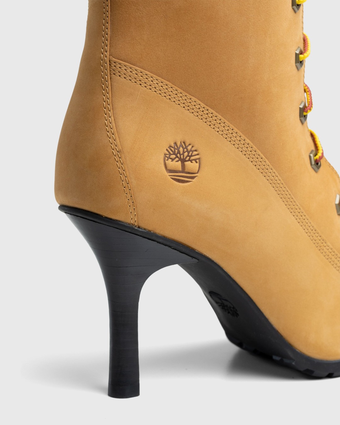 Veneda Carter x Timberland – Tall Lace Boot Yellow - Boots - Brown - Image 4