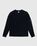 Cotton Crepe Crew Neck Knit Total Eclipse Blue