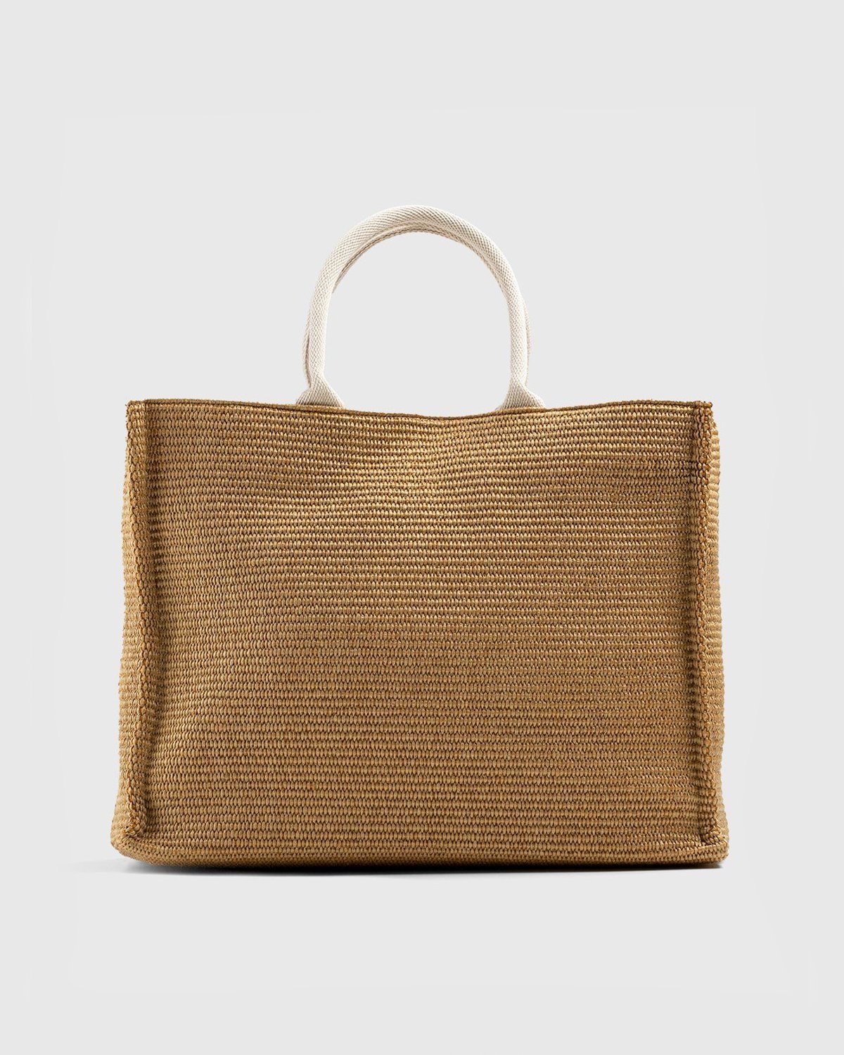 Marni – Raffia Summer Logo Bag Raw Sienna Natural - Bags - Brown - Image 2
