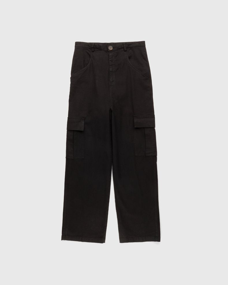 Winnie New York – Linen Cargo Pants Black