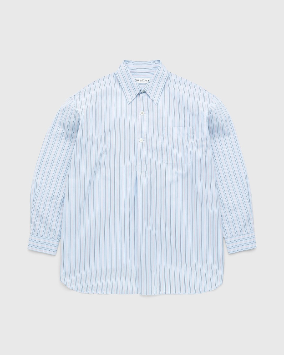 Our Legacy – Popover Shirt Blue Stripe | Highsnobiety Shop