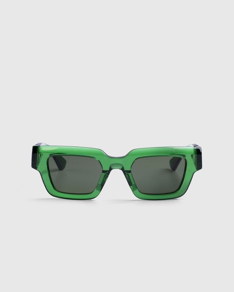 Hinge Acetate Square Sunglasses Green