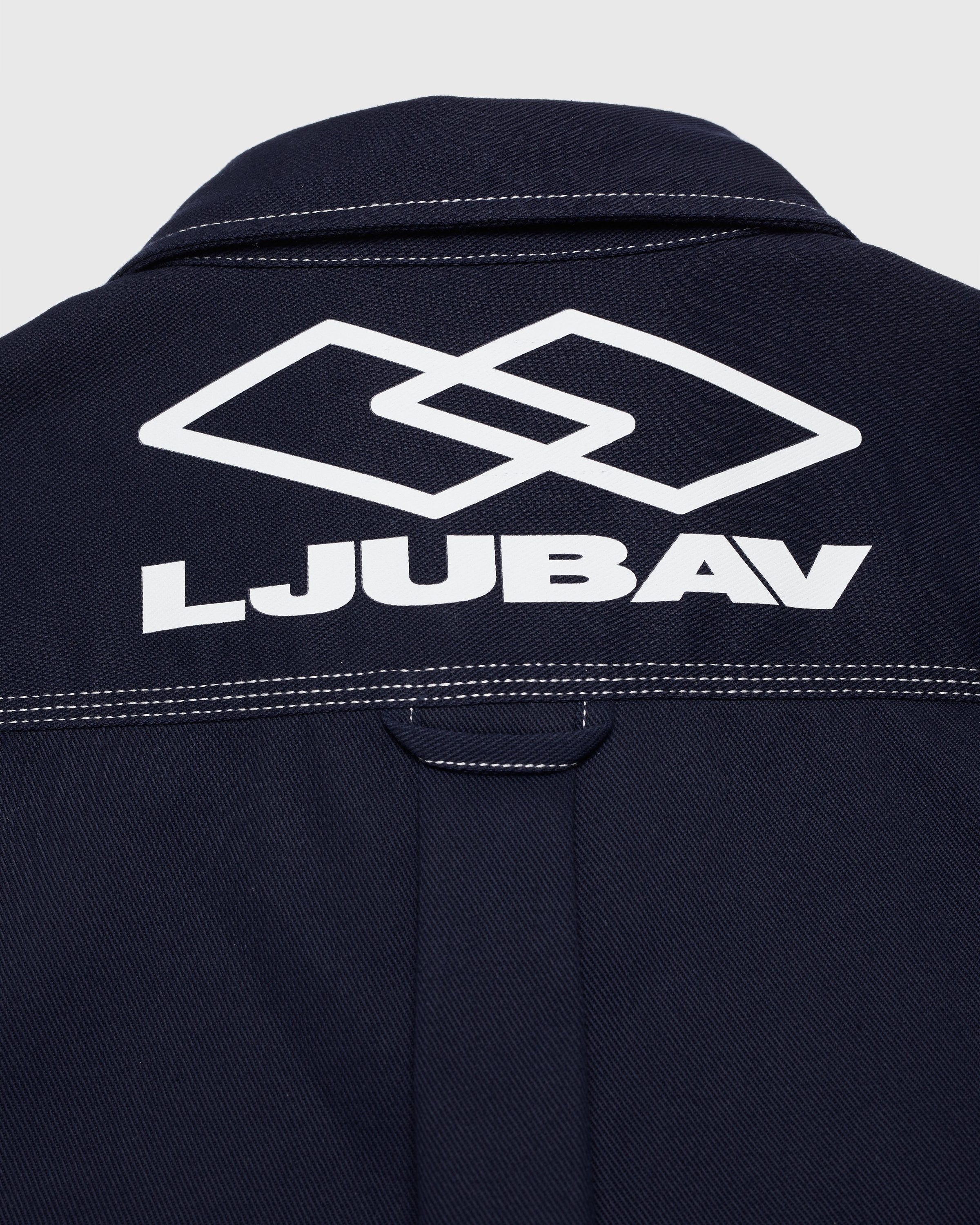Carhartt WIP x Ljubav – Chalk Shirt Jac Navy - Shirts - Blue - Image 4