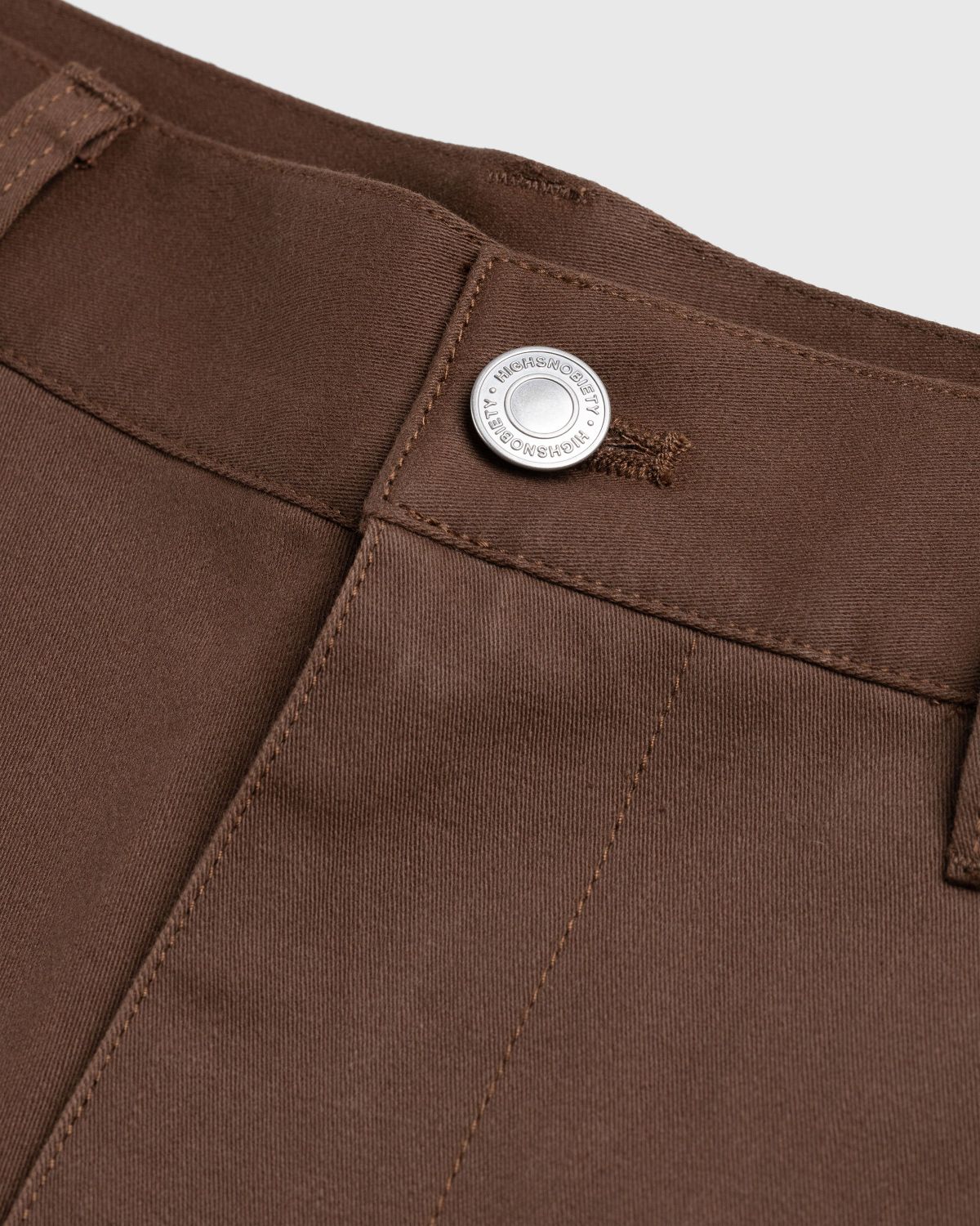 Highsnobiety HS05 – Reverse Twill Baggy Trouser Brown - Pants - Brown - Image 6